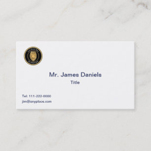 Cartão De Visita Sargento Crachá da Polícia Universal