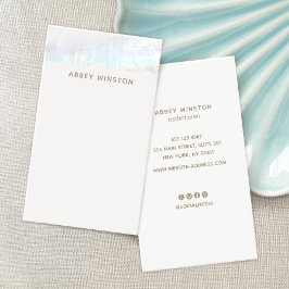 Cartão De Visita Sashell Tropical Minimalista