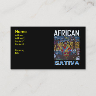 CARTÃO DE VISITA SATIVA AFRICANA