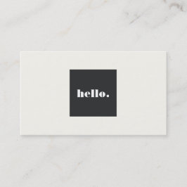 Cartão De Visita Saudação legal de Rede Social