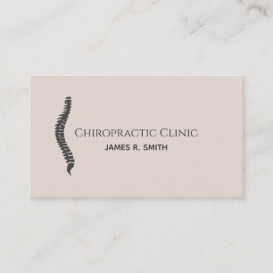 Cartão De Visita Saúde Clínica do Chiropractor Moderno