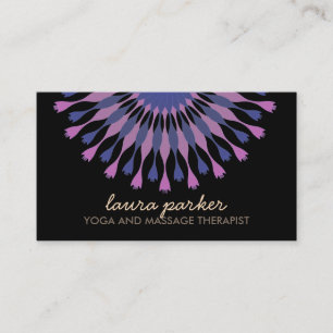 Cartão De Visita Saúde da cicatrização do logotipo da flor Elegante