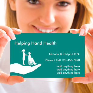 Cartão De Visita Saúde do lar da enfermeira médica