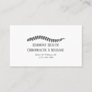 Cartão De Visita Saúde e Bem-Estar Clínica Chiroprática