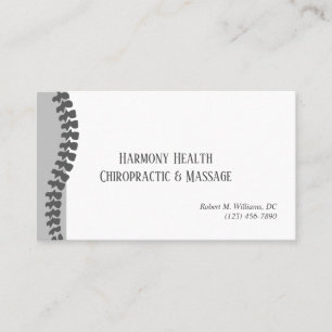 Cartão De Visita Saúde e Bem-Estar Clínico-Quiroprático