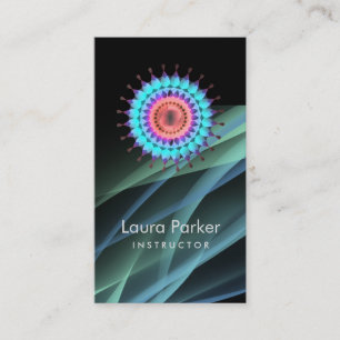 Cartão De Visita Saúde floral simples do logotipo elegante de Lotu