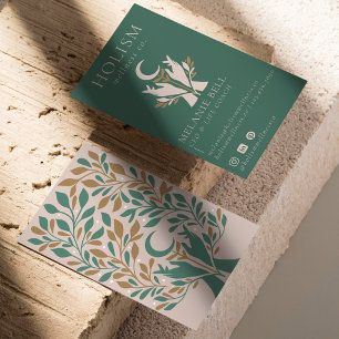 Cartão De Visita Saúde Holística e Bem-Estar Curando Mãos Celestiai