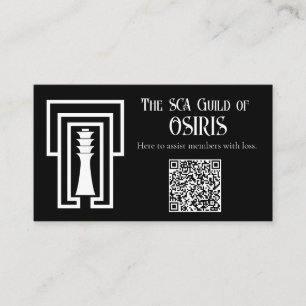 Cartão De Visita SCA Guild of Osiris Cards