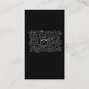 Cartão De Visita Schrodingers Cat Box Engraçados Ciência Nerd Fí