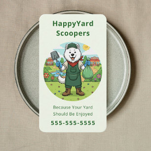 Cartão De Visita Scooper de Cocô de Cachorro Amigável Remoção de Re