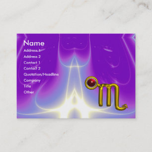 CARTÃO DE VISITA SCORPIO ZODIAC NASCIMENTO VERMELHA