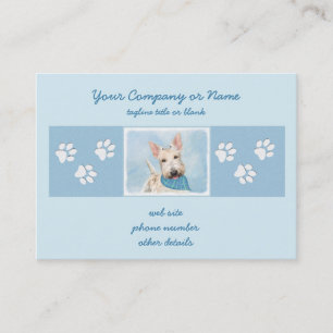 Cartão De Visita Scottish Terrier Wheaten Dog Painting