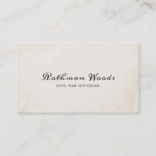 Cartão De Visita Script de Caligrafia Manuscrita legal Vintage