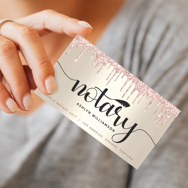 Cartão De Visita Script de Leitura Rosa do Agente de Assinatura de  (Criador carregado)