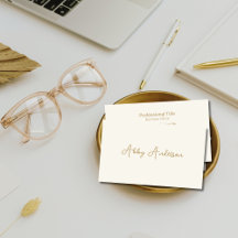 Script Dourado Mínimo Moderno Simples | Desligado 