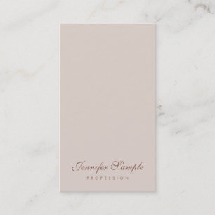 Cartão De Visita Script Elegante Moderno de Modelo simples profissi