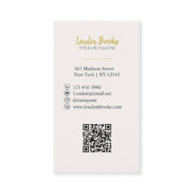 Script Floral Elegante Dourado | Código QR das míd
