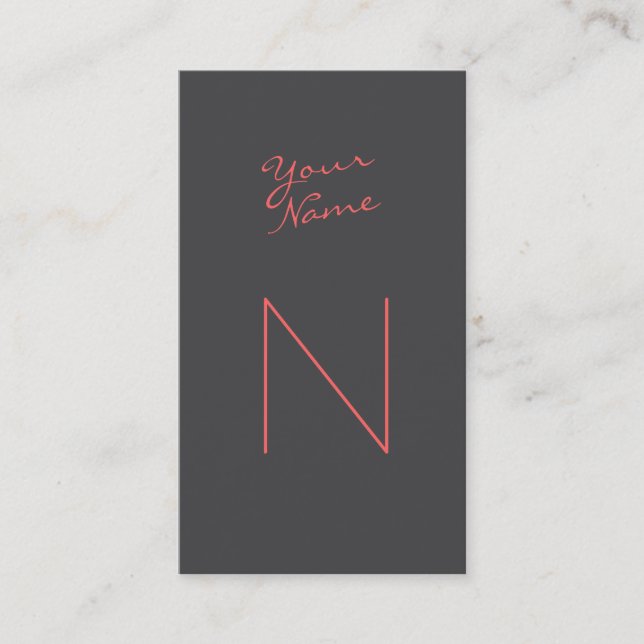 Cartão De Visita Script Moderno do Grupo (Frente)