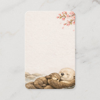 Cartão De Visita Sea Otter Japanese Landscape Business Card