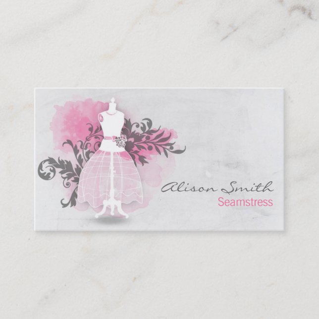Cartão De Visita Seamstress business card (Frente)