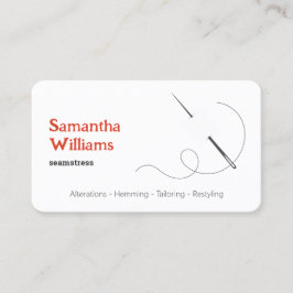 Cartão De Visita Seamstress Dressagem feita à mão