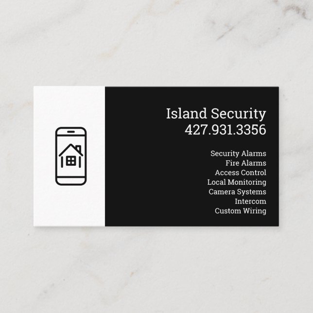 Cartão De Visita Security Company Business Card (Frente)