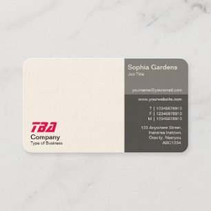 Cartão De Visita Sede - Branco com Sombras de Cinza (Creme)