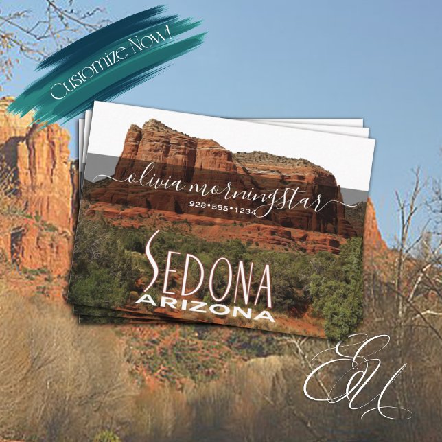 Cartão De Visita Sedona AZ código QR (Criador carregado)