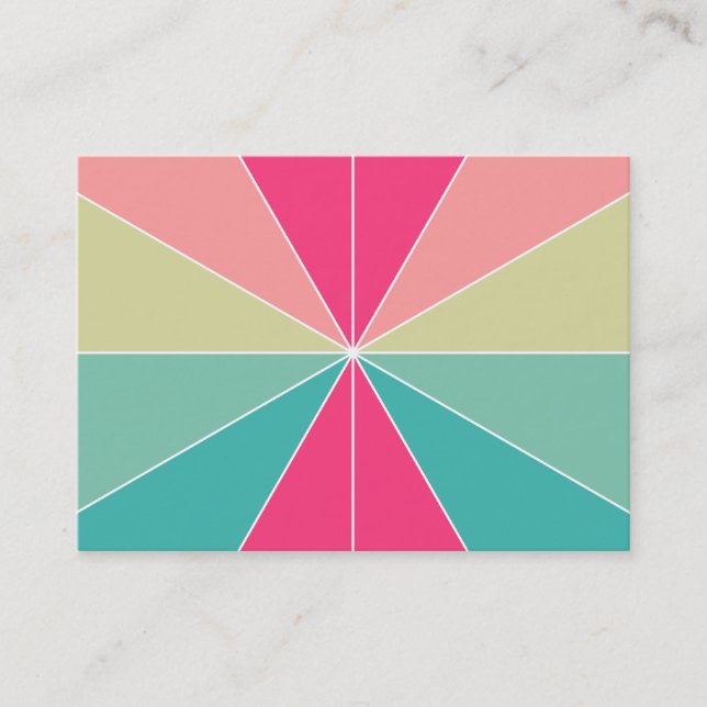 Cartão De Visita Segmentos de cor 01 (Frente)