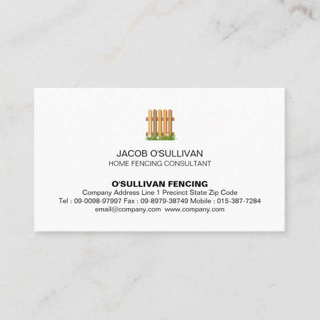 Cartão De Visita Segurança de vedação (Frente)