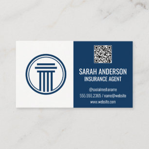 Cartão De Visita Seguro / Agente  Código de verificação QR