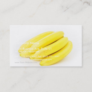 Cartão De Visita Seis bananas amarelas