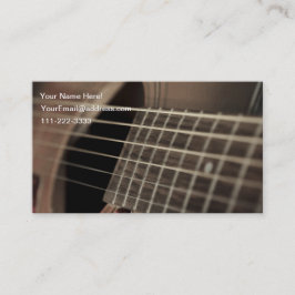 Cartão De Visita Seis guitarra acústicas de Sting