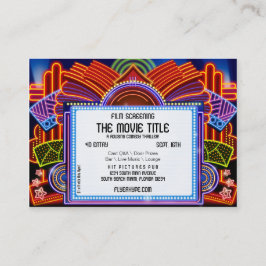 Cartão De Visita Seleção do filme do cinema do famoso do filme da