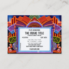 Cartão De Visita Seleção do filme do cinema do famoso do filme da