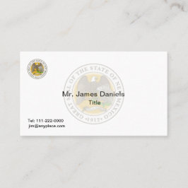 Cartão De Visita Selo de Excelente Novo México