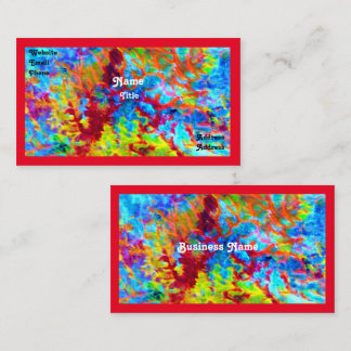 Cartão de visita selvagem colorido