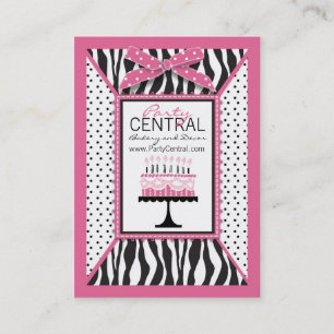 Cartão de visita selvagem de HP do bolo de