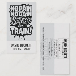 Cartão De Visita Sem Dor Sem Ganhar Malhação Treinador Personalizáv