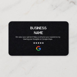 Cartão De Visita 📲 Sem logotipo Simples Google Review Premium Card