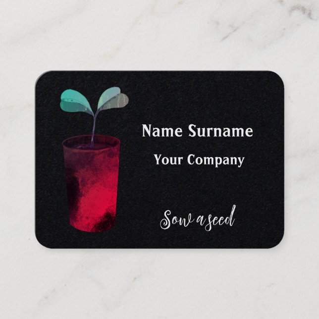 Cartão De Visita Sementes de serra (Frente)