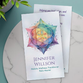 Cartão De Visita Sementes de vida na Flor de Lotus