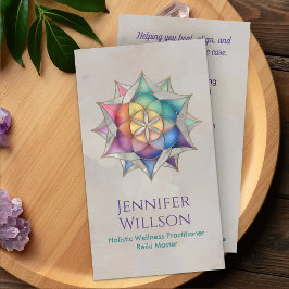 Cartão De Visita Sementes de vida na Flor de Lotus