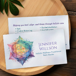 Cartão De Visita Sementes de vida na Flor de Lotus