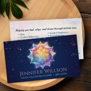 Cartão De Visita Sementes de vida na Flor de Lotus