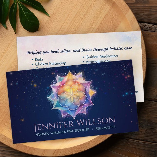 Cartão De Visita Sementes de vida na Flor de Lotus (Criador carregado)