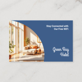 Cartão De Visita Senha de Convidado Wi-Fi para Internet