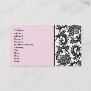 Cartão De Visita Senhora Damasco