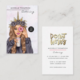 Cartão De Visita Senhora do Unicórnio comida