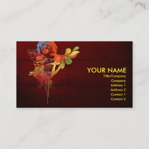 Cartão De Visita senhora retro